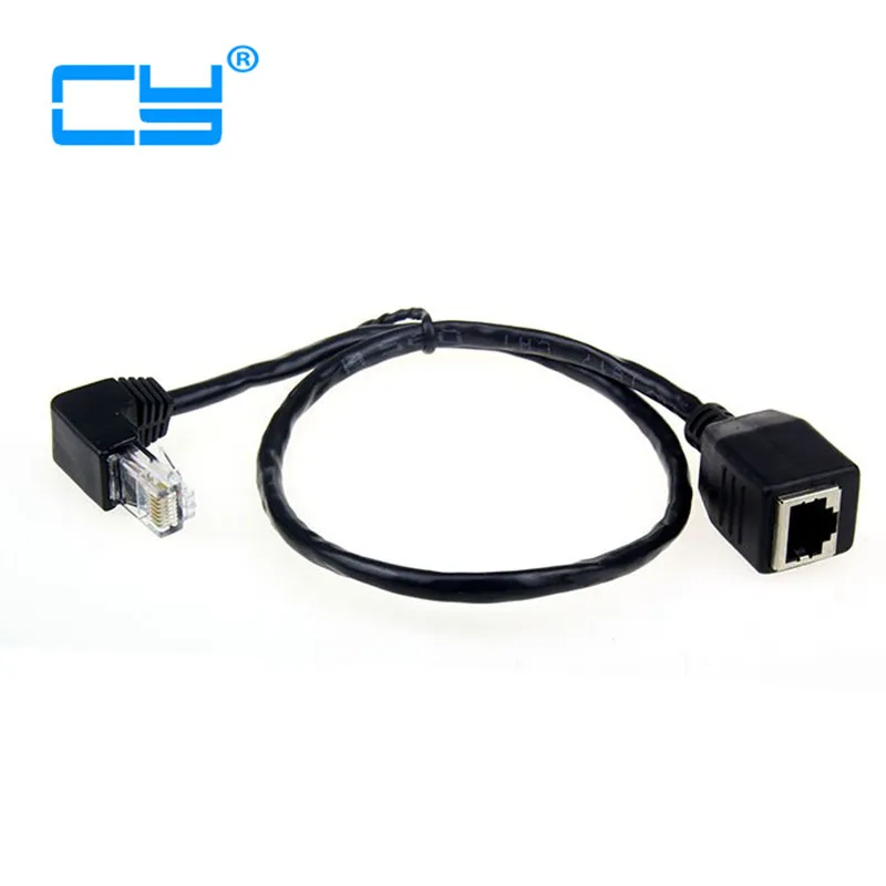 Down Angled 90 Degree 8P8C FTP STP UTP Cat 5e Male To Female Lan Ethernet Network Extension Cable 50cm
Down Angled 90 Degree 8P8C FTP STP UTP Cat 5e Male To Female Lan Ethernet Network Extension Cable 50cm