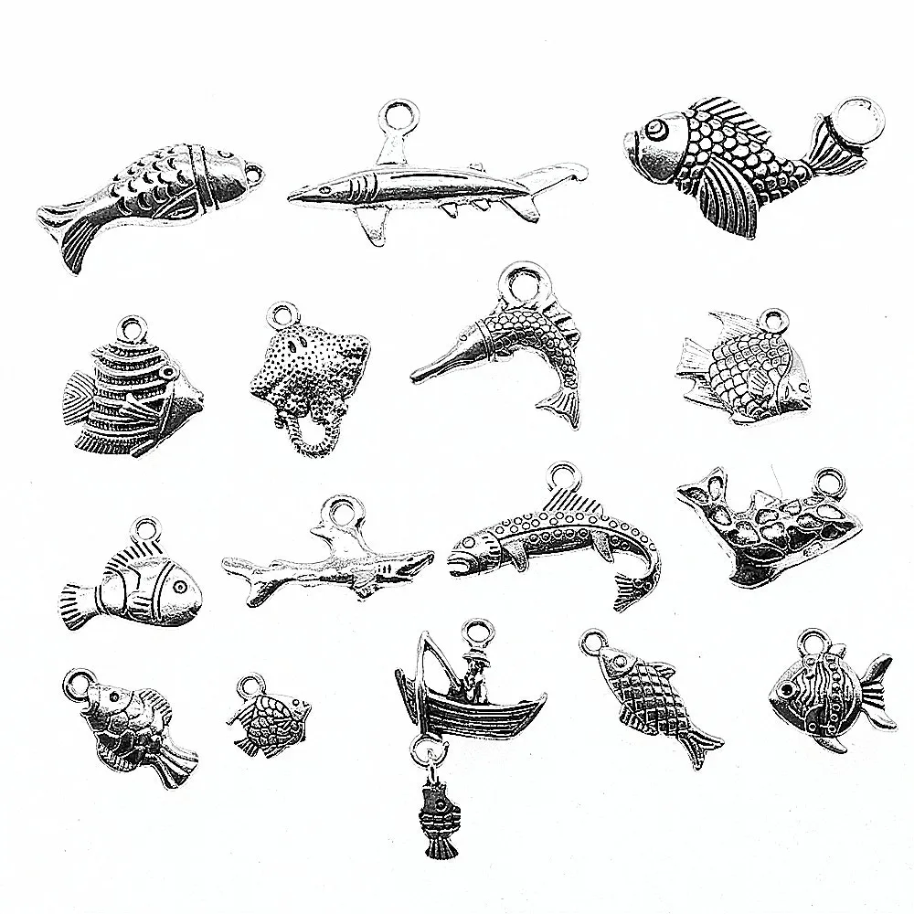 Fish Charms Antique Silver Color Tropical Fish Charms Pendants For Bracelets Fish Charms Making Jewelry
Fish Charms Antique Silver Color Tropical Fish Charms Pendants For Bracelets Fish Charms Making Jewelry