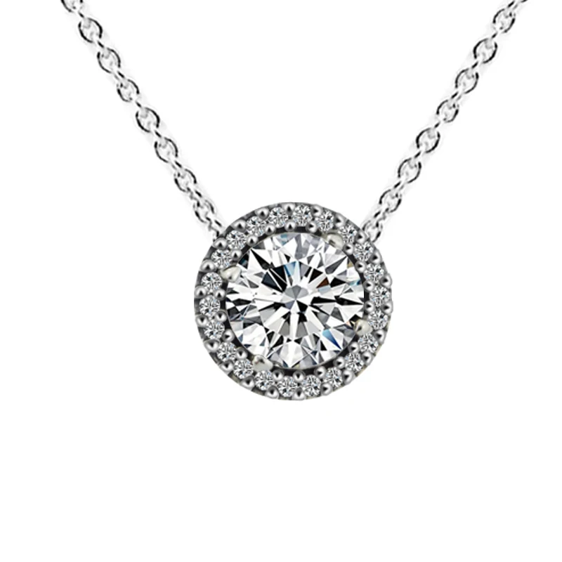 100% 925 Sterling Silver Classic Elegance Chain Necklace with Clear CZ Pendant Necklace for Women DIY Jewelry collier Wholesale
100% 925 Sterling Silver Classic Elegance Chain Necklace with Clear CZ Pendant Necklace for Women DIY Jewelry collier Wholesale
