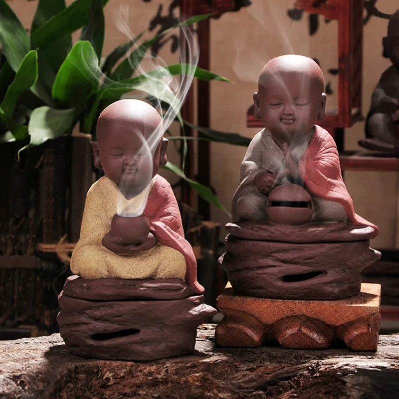 Ceramic censer reciting small monk colored sand plate incense censer sandalwood incense Burnner
Ceramic censer reciting small monk colored sand plate incense censer sandalwood incense Burnner