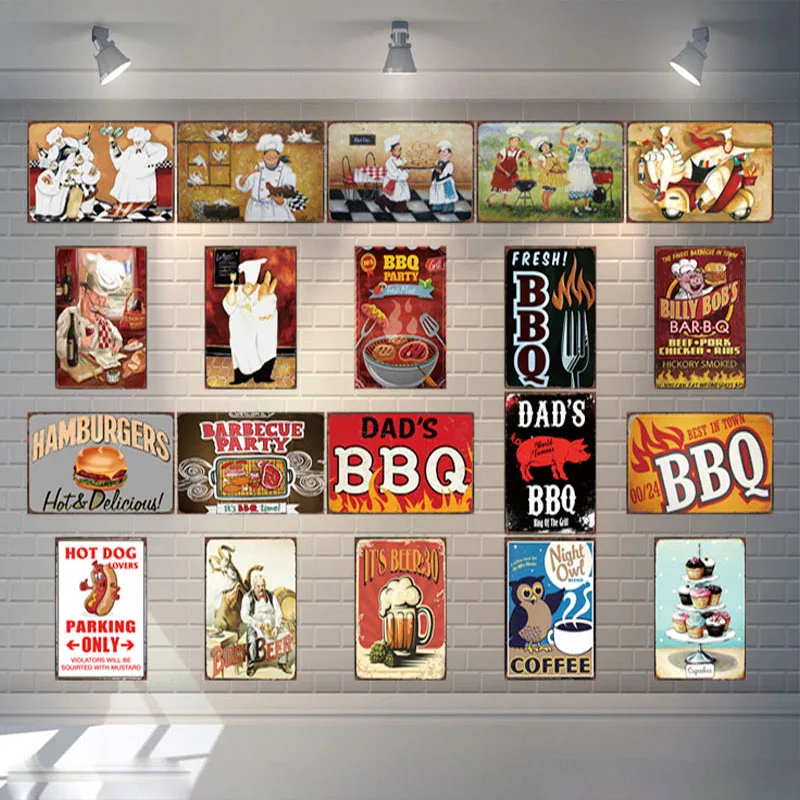 Dad's BBQ Cupcakes Decorative Plaque Metal Vintage Tin Signs Shabby Chic Wall Shop Kitchen Restaurant Home Art Decor DU-2071B
Dad's BBQ Cupcakes Decorative Plaque Metal Vintage Tin Signs Shabby Chic Wall Shop Kitchen Restaurant Home Art Decor DU-2071B