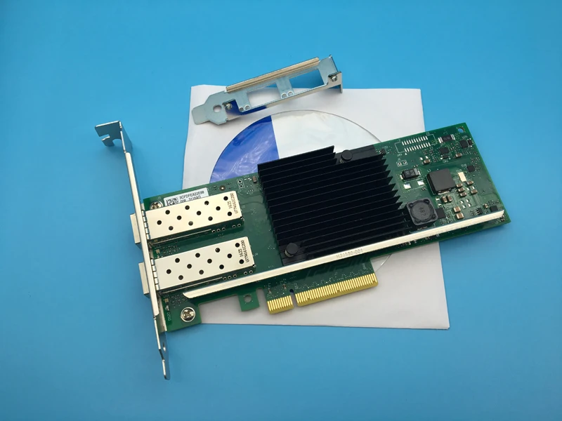 10 гигабитная сетевая карта с двойным оптическим интерфейсом X710-DA2 X710DA2 сетевой