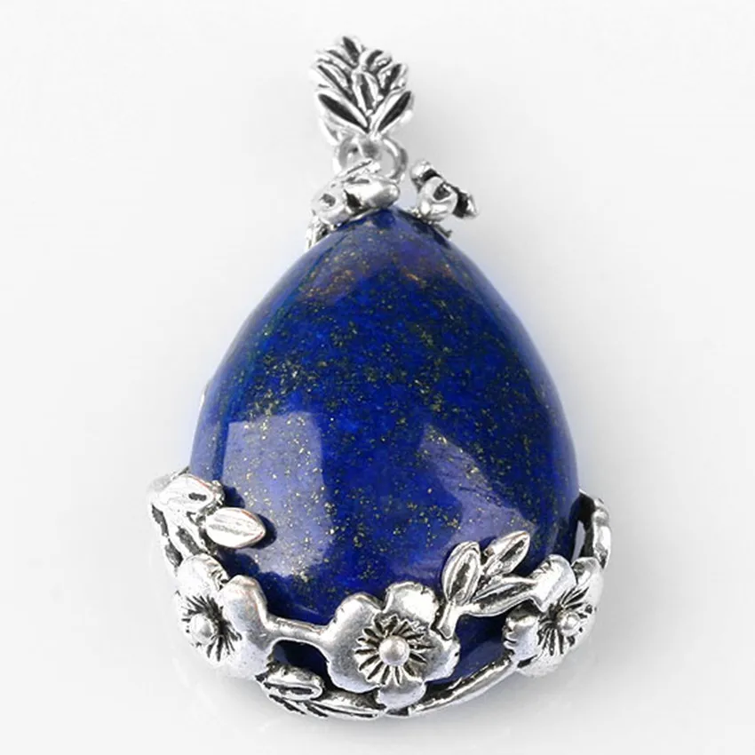 Trendy-beads Silver Plated Flower Water Drop Lapis Lazuli Pendant For Anniversary Jewelry
Trendy-beads Silver Plated Flower Water Drop Lapis Lazuli Pendant For Anniversary Jewelry