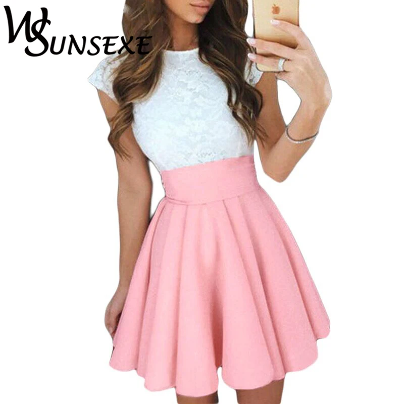 2017 Summer Women Mini Skirt Casual Short Skater Fashion Female Retro Stylish High Waist Ball Gown Skirt Vintage Office Workwear
2017 Summer Women Mini Skirt Casual Short Skater Fashion Female Retro Stylish High Waist Ball Gown Skirt Vintage Office Workwear
