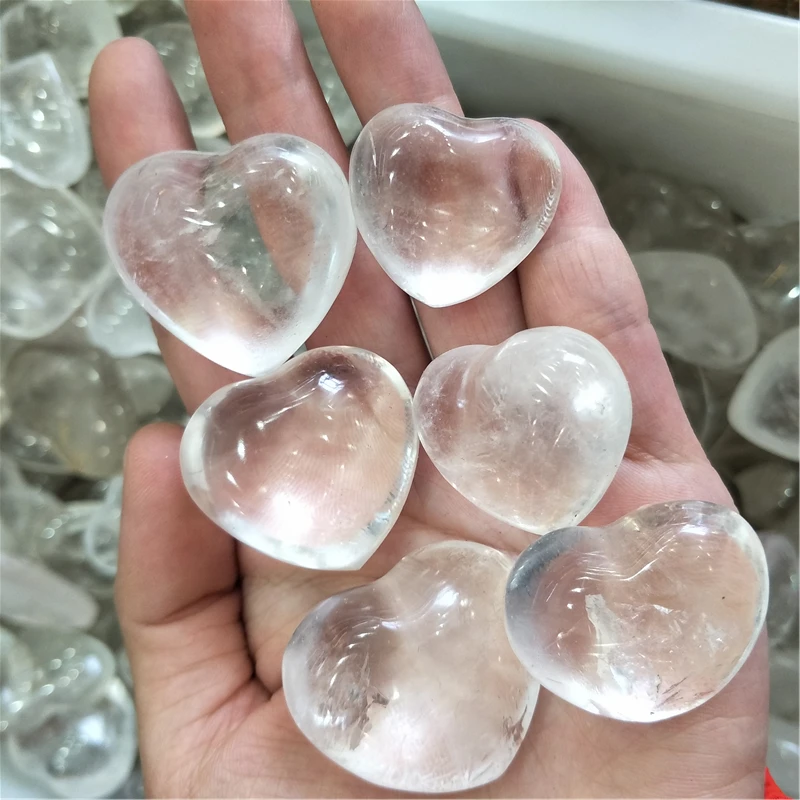 6pcs clear quartz heart crystal heart Jewelry Making clear crystal heart wedding return gift home dec crystal healing
6pcs clear quartz heart crystal heart Jewelry Making clear crystal heart wedding return gift home dec crystal healing