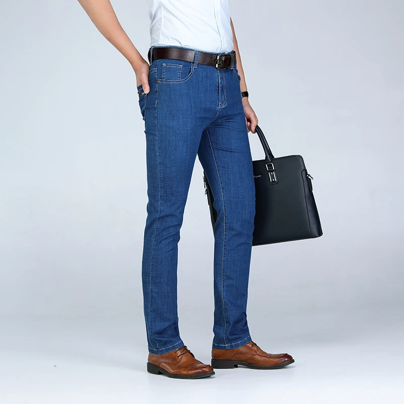 Jantour бренд 2020 новые мужские хлопковые эластичные облегающие джинсы модные