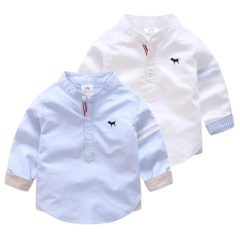 2021 Spring Autumn 2 3 4 6 8 10 Years Solid Color Cotton Mandarin Collar Long Sleeve Dog Baby Kids Children Birthday Shirts Boys
2021 Spring Autumn 2 3 4 6 8 10 Years Solid Color Cotton Mandarin Collar Long Sleeve Dog Baby Kids Children Birthday Shirts Boys