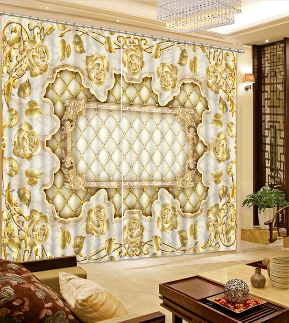 golden curtains Flowers print Chinese Customized 3D Blackout Curtains Living Room Bedroom Hotel Window
golden curtains Flowers print Chinese Customized 3D Blackout Curtains Living Room Bedroom Hotel Window