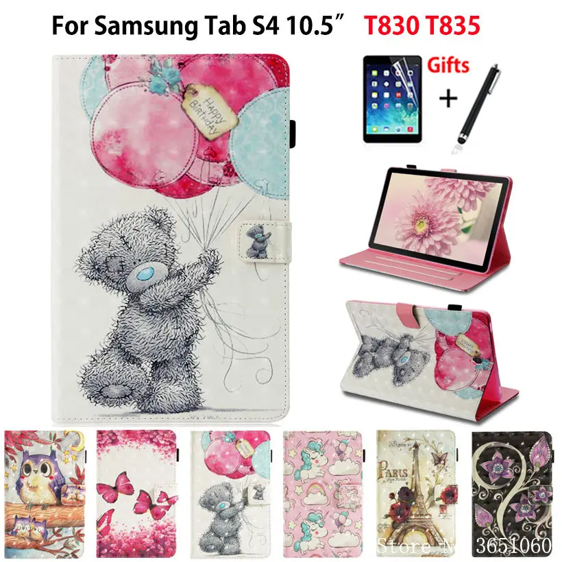 Case For Samsung Galaxy Tab S4 10.5 inch T830 T835 SM-T830 SM-T835 Smart Cover Funda Tablet 3D Painted Stand Shell +Film+Pen
Case For Samsung Galaxy Tab S4 10.5 inch T830 T835 SM-T830 SM-T835 Smart Cover Funda Tablet 3D Painted Stand Shell +Film+Pen