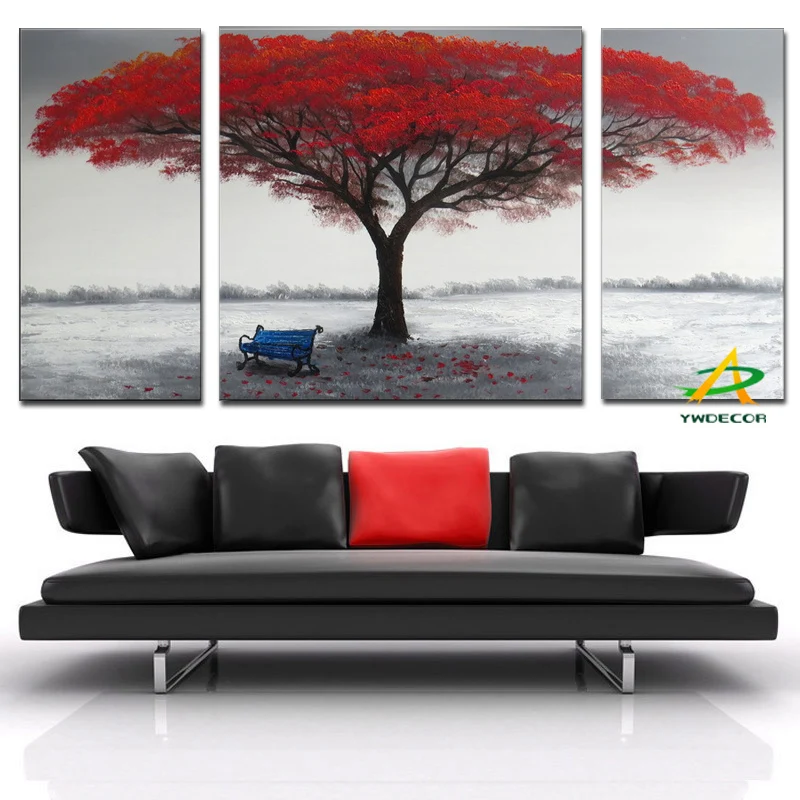 YWDECOR 3 Panel Large Tree with Red Leaves Bule chair Abstract Modern Oil Painting Print On Canvas Home Decor Wall Art Picture
YWDECOR 3 Panel Large Tree with Red Leaves Bule chair Abstract Modern Oil Painting Print On Canvas Home Decor Wall Art Picture