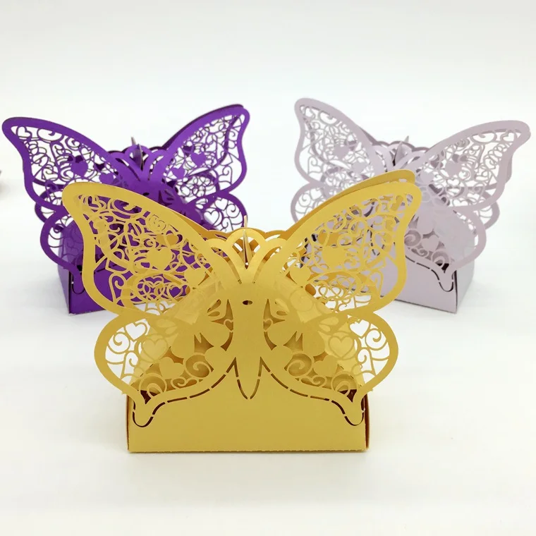 200pcs Laser Cut Hollow Butterfly Candy Box Chocolates Boxes For Wedding Party Baby Shower Favor Gift
200pcs Laser Cut Hollow Butterfly Candy Box Chocolates Boxes For Wedding Party Baby Shower Favor Gift