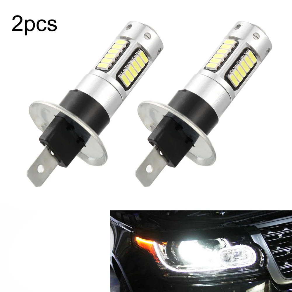 2 шт. автомобисветодиодный светодиодные лампы 12 В DC H1 4014 30 SMD 6500K | Автомобили и