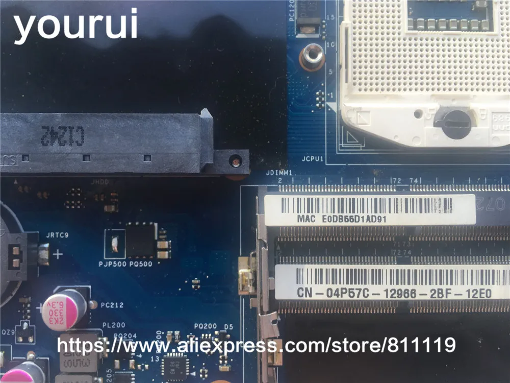 yourui 4P57C 04P57C CN-04P57C QCL00 LA-8241P For Dell Inspiron 15R 7520 Motherboard System board w/ HD 7730M work | Компьютеры и офис
