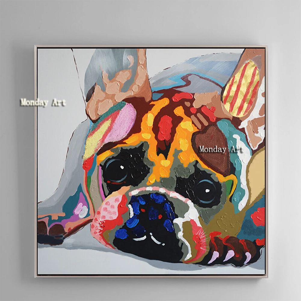 AnimalsPainting Handpainted Canvas Painting Dog pictures Modern Wall Art Picture Painting Calligraphy Unique Gift For Home Decor
AnimalsPainting Handpainted Canvas Painting Dog pictures Modern Wall Art Picture Painting Calligraphy Unique Gift For Home Decor