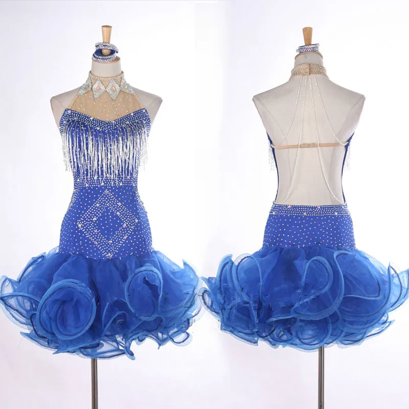 High-end Latin Dance Dress Women Pettiskirt Beaded Tube Tassel Hot Diamond Costumes Suits Female Tailored Samba Dance Clothing
High-end Latin Dance Dress Women Pettiskirt Beaded Tube Tassel Hot Diamond Costumes Suits Female Tailored Samba Dance Clothing