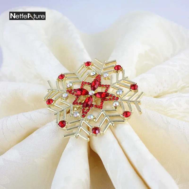 Shine Rhinestone Plating Alloy Christmas Series Snow Flake Napkin Rings Home Themed Restaurant Table Decoration Serviette Holder
Shine Rhinestone Plating Alloy Christmas Series Snow Flake Napkin Rings Home Themed Restaurant Table Decoration Serviette Holder