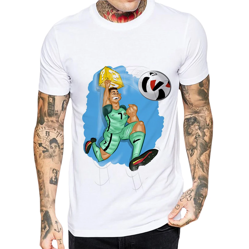 New Fashion Men t-Shirt Ronaldo Football Star Short Sleeve O-Neck Casual Cartoon Character Mens t Shirts Printed Cotton Tops Tee
New Fashion Men t-Shirt Ronaldo Football Star Short Sleeve O-Neck Casual Cartoon Character Mens t Shirts Printed Cotton Tops Tee