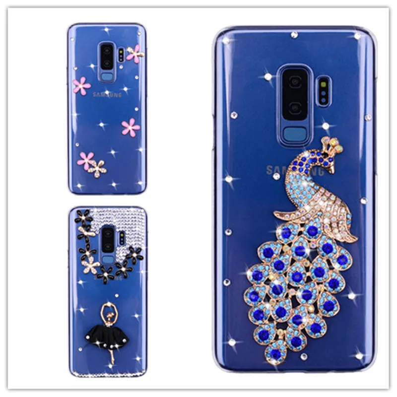 Чехлы со стразами для Samsung Galaxy S8 S9 S10 плюс S7 край A9 A7 2018 A50 Note 8 J4 J2 Core J7 NEO DUO телефона