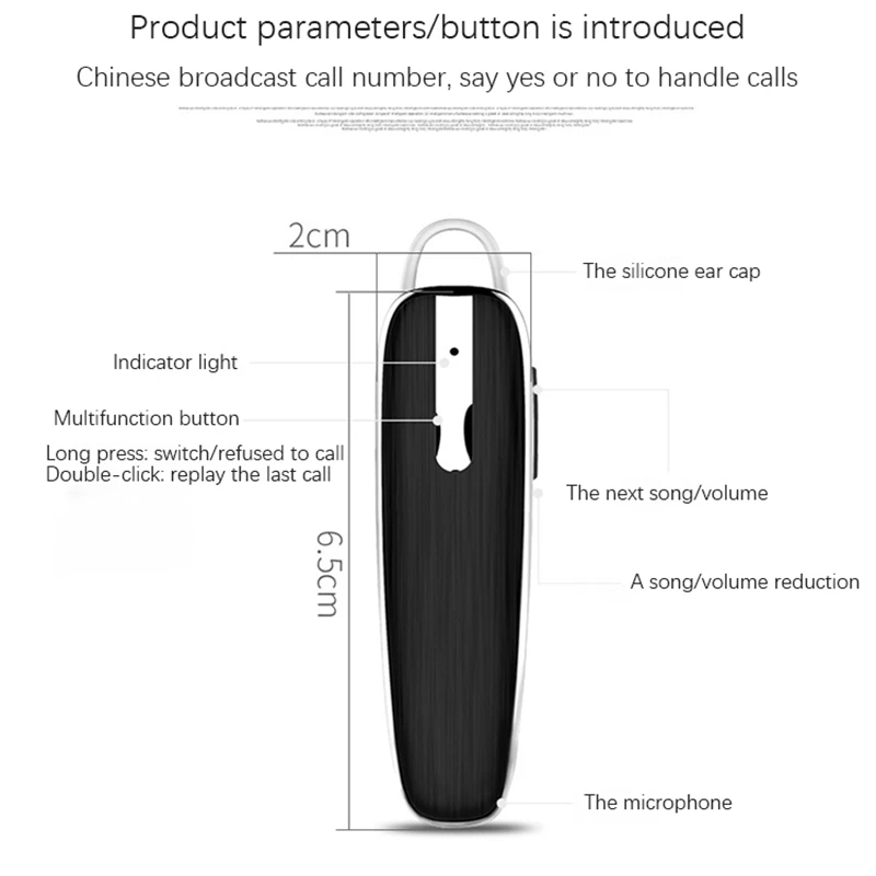 S3 bluetooth earphone wireless earbuds business earphone hands free with Mic for mobile phone batttery capacity 300mAh
S3 bluetooth earphone wireless earbuds business earphone hands free with Mic for mobile phone batttery capacity 300mAh