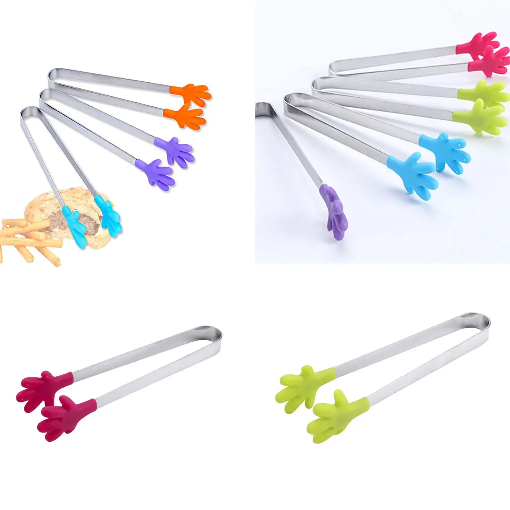 Small Palm Silicone Clip Non Slip Stainless Steel Mini Food Ice Square Suger BBQ Kitchen Tongs
Small Palm Silicone Clip Non Slip Stainless Steel Mini Food Ice Square Suger BBQ Kitchen Tongs