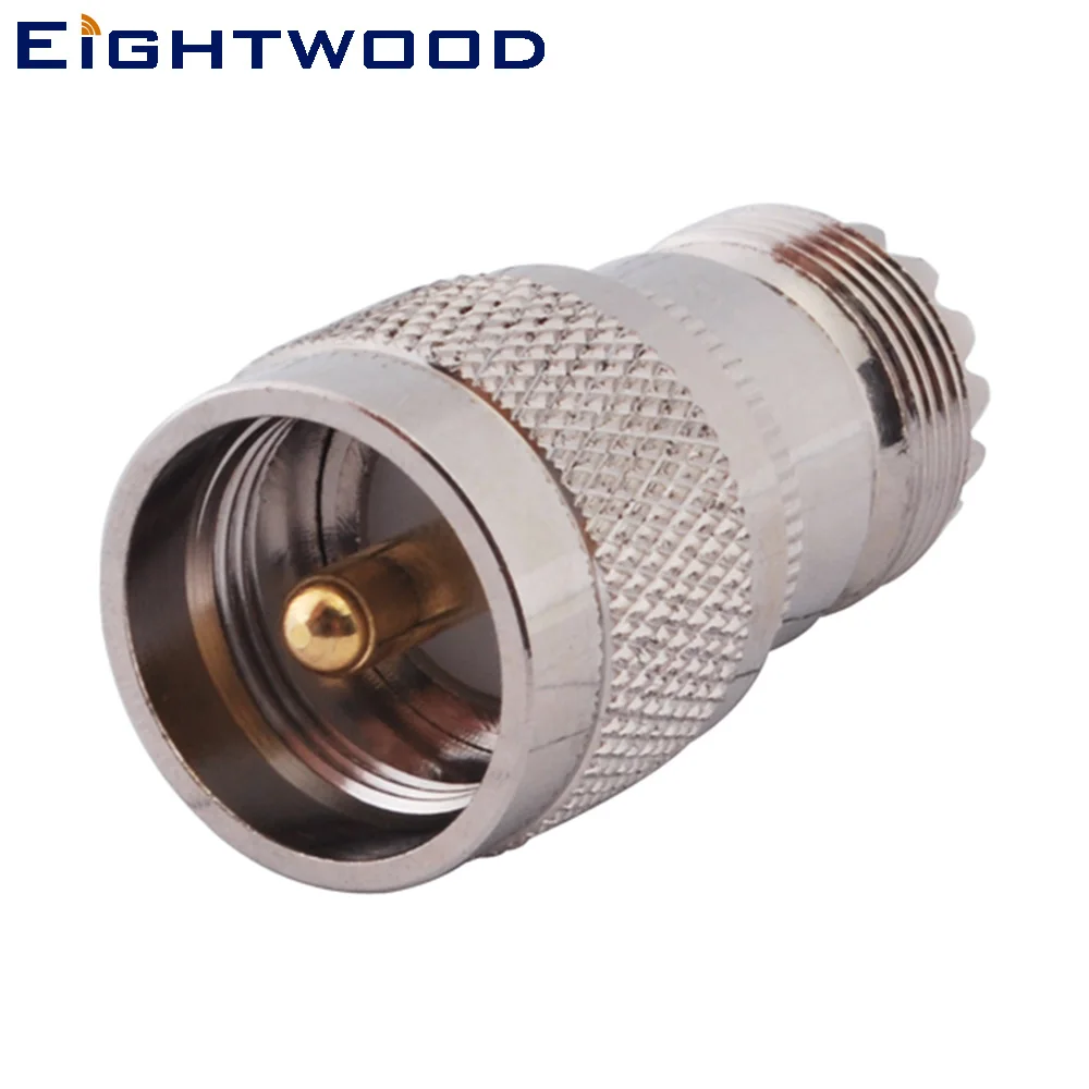 Eightwood 5 шт. УВЧ автомобильная антенна адаптер штекер к UHF гнездо женский