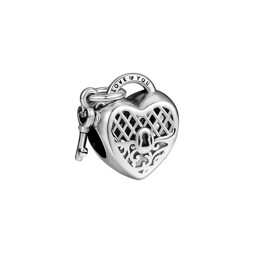 CKK Silver 925 Jewelry Fits Pandora Bracelets Love You Lock Charm Fashion Beads Original Sterling Silver Making
CKK Silver 925 Jewelry Fits Pandora Bracelets Love You Lock Charm Fashion Beads Original Sterling Silver Making
