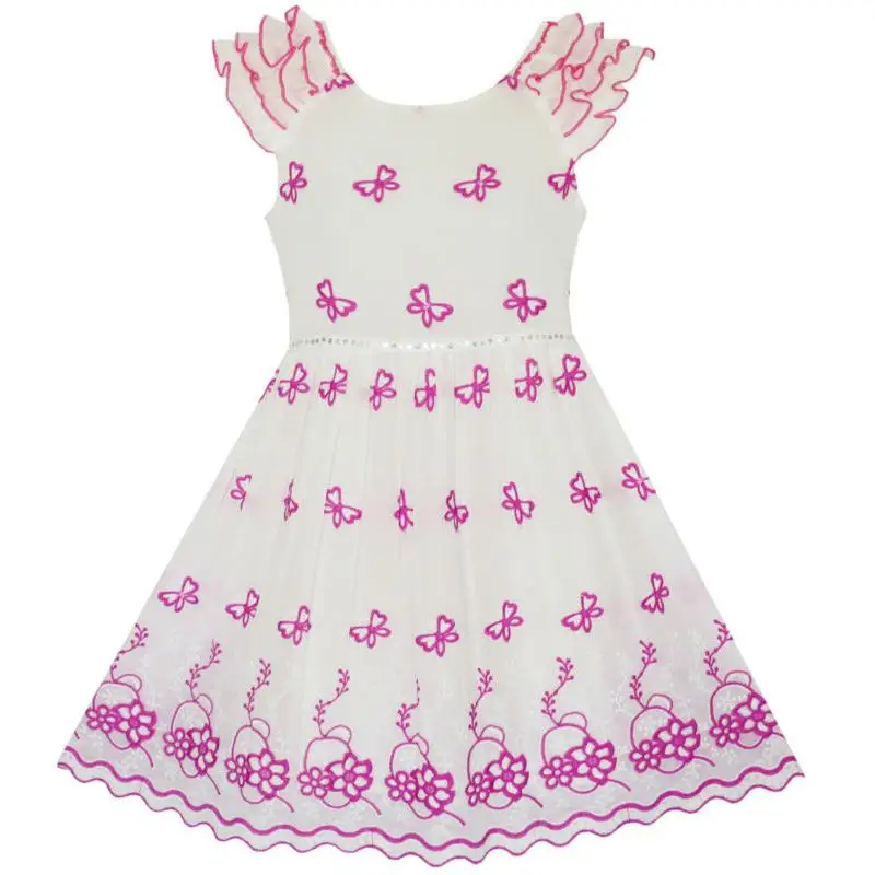 Flower Girl Dress Pink Embroidered Butterfly Dress Princess Pageant 2020 Summer Wedding Party Dresses Size 4-10 Carnival
Flower Girl Dress Pink Embroidered Butterfly Dress Princess Pageant 2020 Summer Wedding Party Dresses Size 4-10 Carnival