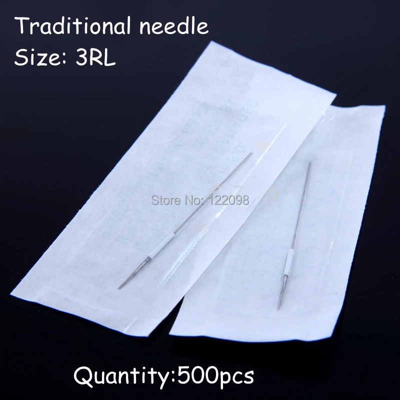 500pcs 3RLTraditional Permanent Makeup Needles Sterilized tattoo needle 3R Needle for permanent makeup machine 0.35x50 mm
500pcs 3RLTraditional Permanent Makeup Needles Sterilized tattoo needle 3R Needle for permanent makeup machine 0.35x50 mm