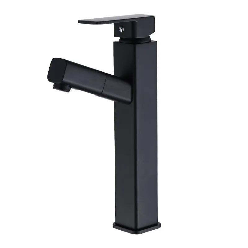 Bathroom Basin Faucet Brass Sink Mixer Tap Hot & Cold Pull Out Faucet Single Handle Black Painted Water Crane Lavatory Tap
Bathroom Basin Faucet Brass Sink Mixer Tap Hot & Cold Pull Out Faucet Single Handle Black Painted Water Crane Lavatory Tap