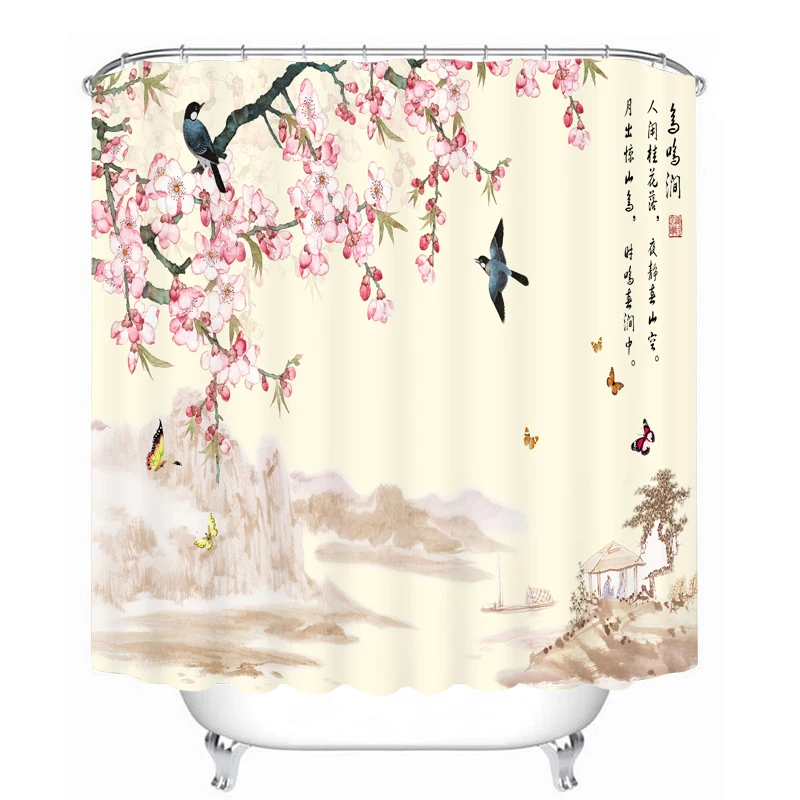 MYRU 3D Print Waterproof Swallow Shower Curtains Bath Products Bathroom Decor with Hooks
MYRU 3D Print Waterproof Swallow Shower Curtains Bath Products Bathroom Decor with Hooks