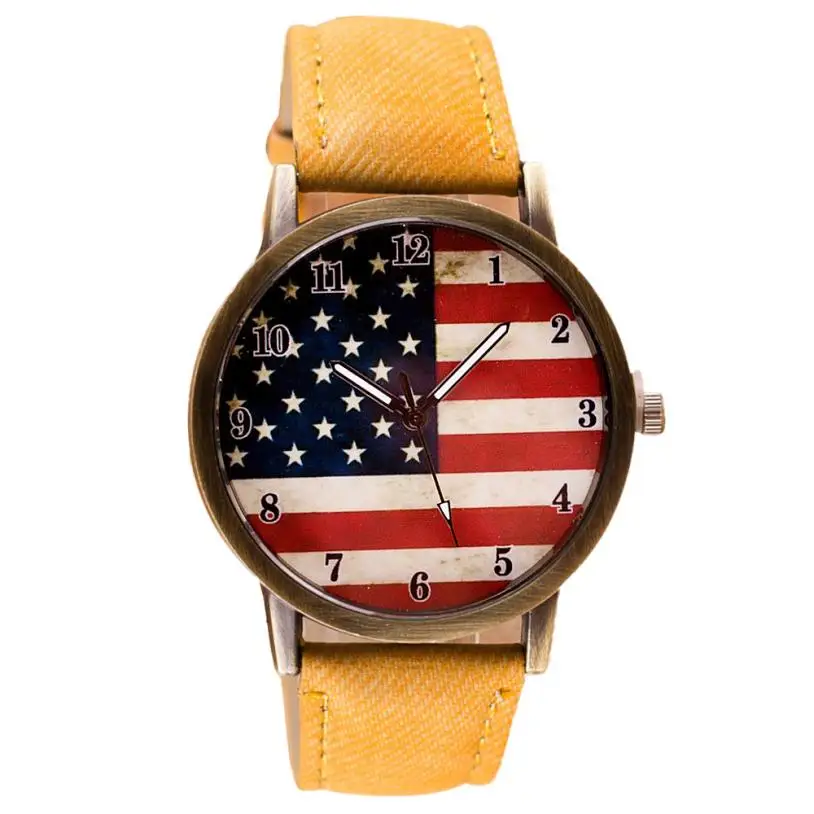 2018 Fashion American Flag Watch Men/Women Luxury Brand Clock Women Wrist Watch Men Lovers Reloj Hombre Unisex Gift #D
2018 Fashion American Flag Watch Men/Women Luxury Brand Clock Women Wrist Watch Men Lovers Reloj Hombre Unisex Gift #D
