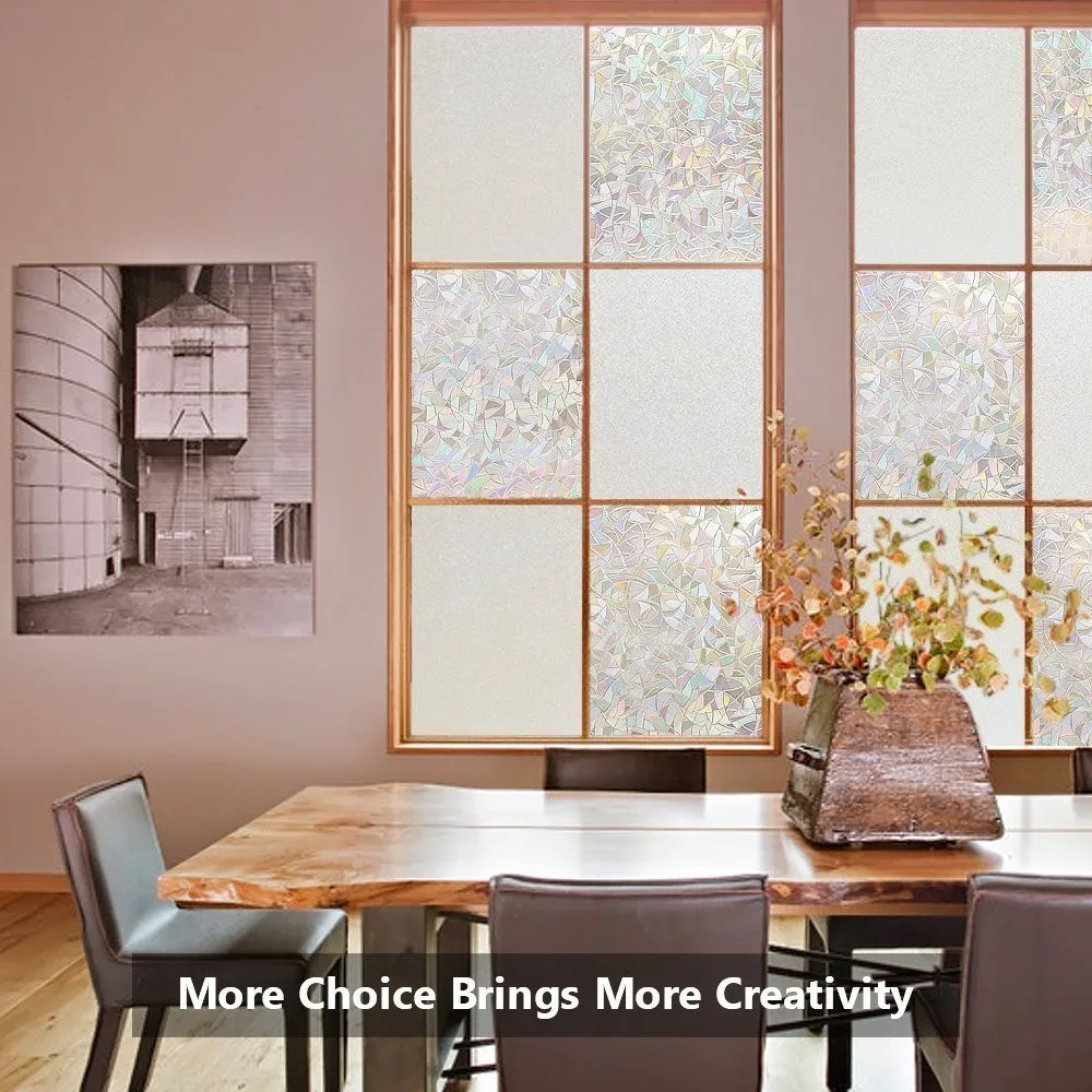 Self Adhesive Stained Window Film 3D Decorative Privacy Static Clings Rainbow Glass Film Colorful Pattern Vinyl Window Decals
Self Adhesive Stained Window Film 3D Decorative Privacy Static Clings Rainbow Glass Film Colorful Pattern Vinyl Window Decals