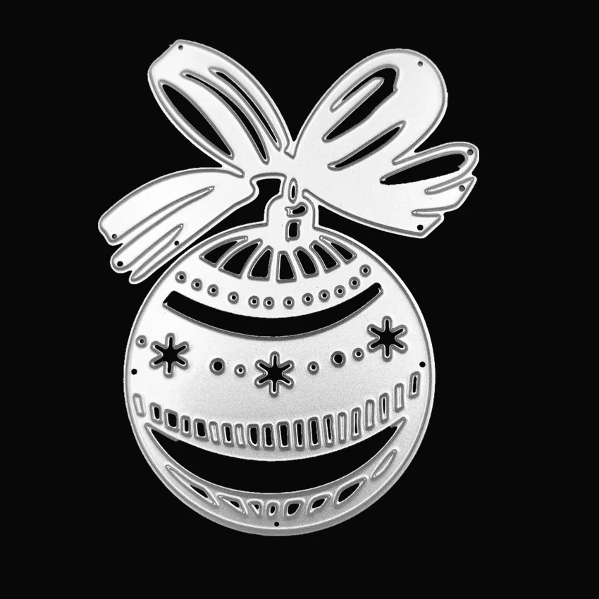 Christmas Bow Ball Cutting Dies Metal Die For DIY Scrapbooking Photo Album Embossing Folder Decor | Дом и сад