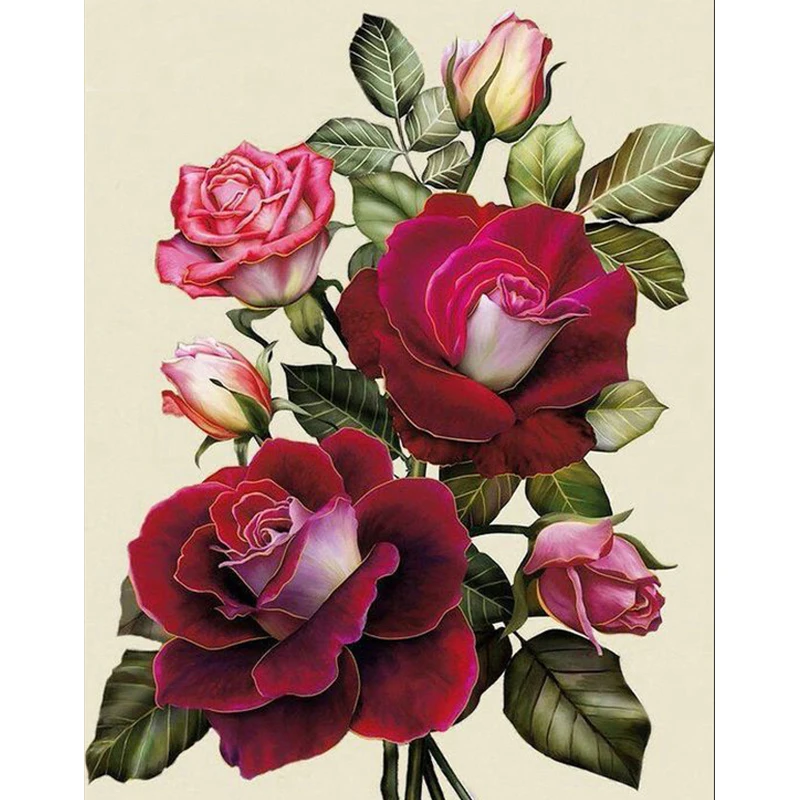 Полный квадрат/Круглый Алмаз 5D DIY Алмазная краска "flowe" вышивка крестиком