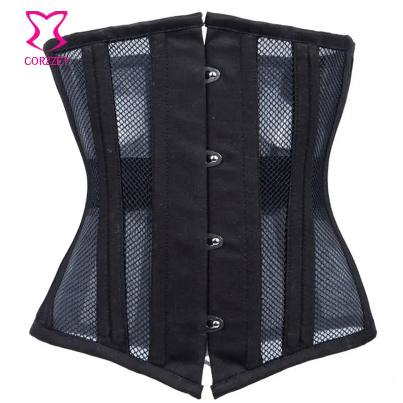 Black Breathable Mesh/Fishnet 22 Steel Bone Waist Trainer Corset Plus Size Corsets And Bustiers Gothic Steampunk Korse Underbust
Black Breathable Mesh/Fishnet 22 Steel Bone Waist Trainer Corset Plus Size Corsets And Bustiers Gothic Steampunk Korse Underbust