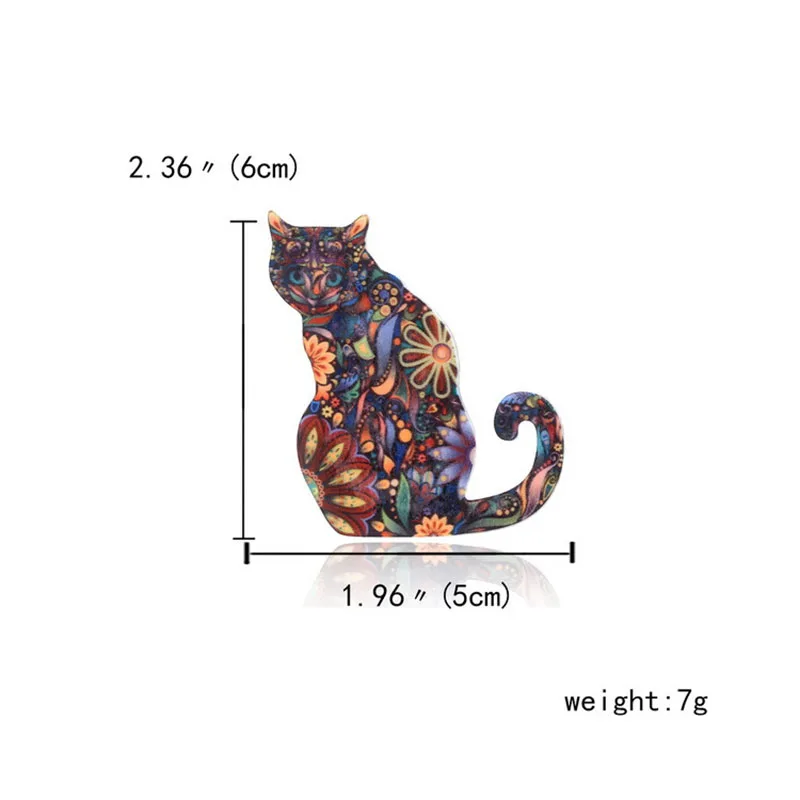 Acrylic cat brooch for women brooch collar pins corsage printing bohemia pet animal brooch badges ethnic jewelry accessories K40
Acrylic cat brooch for women brooch collar pins corsage printing bohemia pet animal brooch badges ethnic jewelry accessories K40