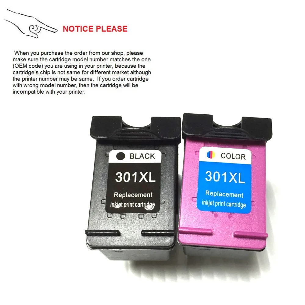 YOTAT Replacement Ink cartridge for HP301 HP 301 HP301XL Deskjet 1050 2050 2050s 3050 2150 3150 D1010 1510 2540 4500 printer
YOTAT Replacement Ink cartridge for HP301 HP 301 HP301XL Deskjet 1050 2050 2050s 3050 2150 3150 D1010 1510 2540 4500 printer