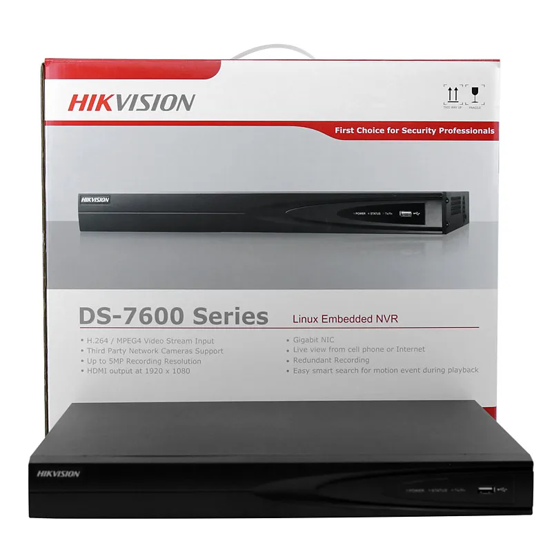 HiK английский NVR DS-7616NI-E2/8 P 8 POE 16CH Plug & Play p2p HD 3MP 5MP 16ch видеонаблюдения регистраторы