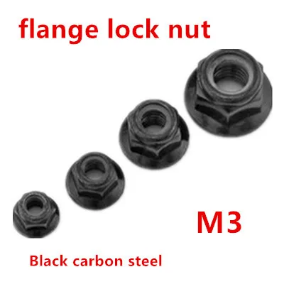 100pcs/lot M3 DIN6923 Hex Nylon Flange Nut Metric Steel with Black Locking Nut with Flanged
100pcs/lot M3 DIN6923 Hex Nylon Flange Nut Metric Steel with Black Locking Nut with Flanged