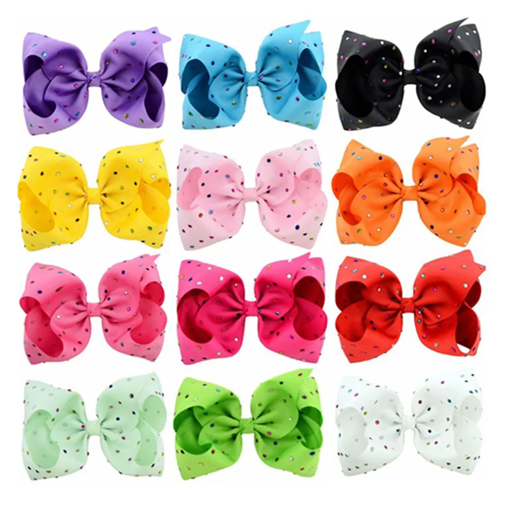 Handmade Children's Bow Clip 8-inch Color Diamond Bubble Girl Hair Decoration Wholesale 5pcs/lot
Handmade Children's Bow Clip 8-inch Color Diamond Bubble Girl Hair Decoration Wholesale 5pcs/lot