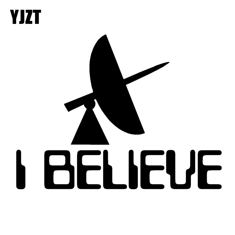YJZT, 12,7 см * 9,6 см, Виниловая наклейка I BELIEVE, автомобильная наклейка, инопланетянин, НЛО, черный/серебристый цвет
YJZT, 12,7 см * 9,6 см, Виниловая наклейка I BELIEVE, автомобильная наклейка, инопланетянин, НЛО, черный/серебристый цвет