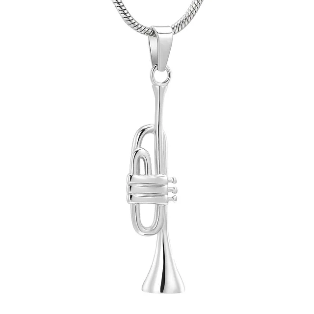 JJ10055 Musical Instruments Memorial Jewelry - Trumpet Stainless Steel Cremation Urn Pendant Hold Ashes For Men Women Keepsake
JJ10055 Musical Instruments Memorial Jewelry - Trumpet Stainless Steel Cremation Urn Pendant Hold Ashes For Men Women Keepsake