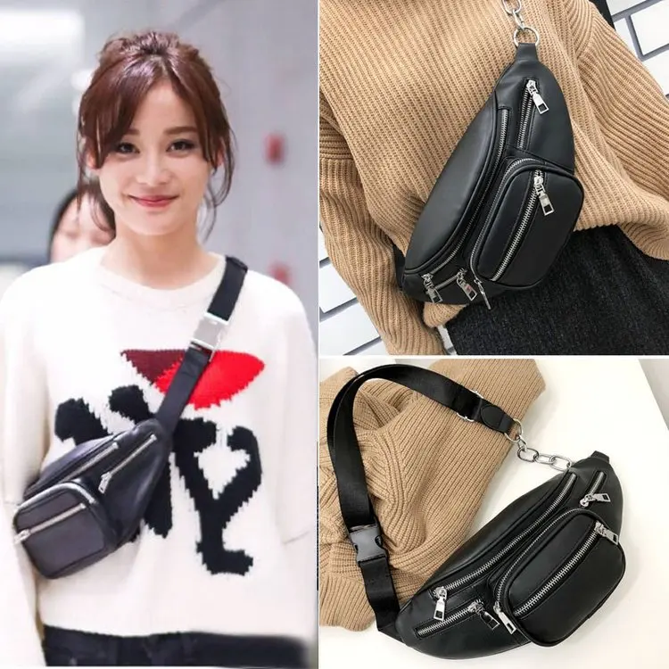 Fashion Women Waist Bag Casual Pu Leather Chain Shoulder Bags Zipper Chest Waist Bags Travel Chest Bag Fanny Waist Pack
Fashion Women Waist Bag Casual Pu Leather Chain Shoulder Bags Zipper Chest Waist Bags Travel Chest Bag Fanny Waist Pack