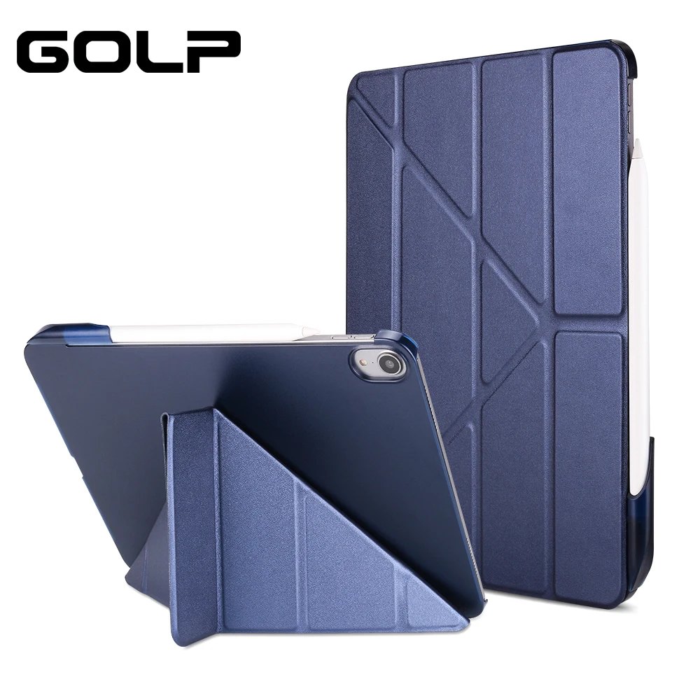 Smart Magnetic Case For iPad Pro 11 2018 Cover with Pencil Holder , GOLP Ultra Slim PU Leather+PC back cover for iPad Pro 11
Smart Magnetic Case For iPad Pro 11 2018 Cover with Pencil Holder , GOLP Ultra Slim PU Leather+PC back cover for iPad Pro 11