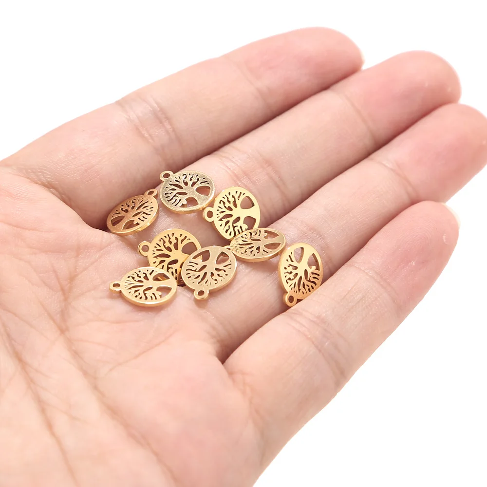 80pcs 10mm Stainless Steel Round Tree Life Charms Pendants Beads Bulk Jewelry Findings Making Accessory for DIY Craft Bracelet
80pcs 10mm Stainless Steel Round Tree Life Charms Pendants Beads Bulk Jewelry Findings Making Accessory for DIY Craft Bracelet
