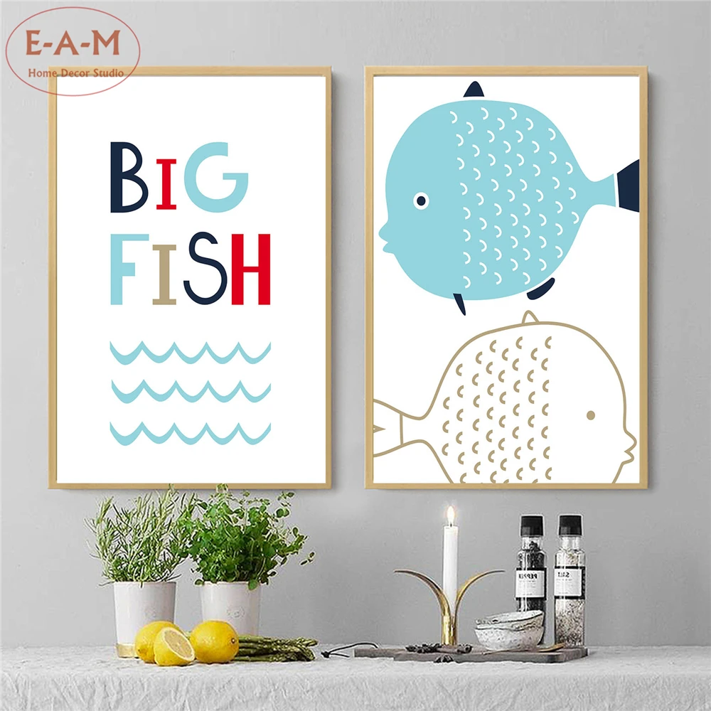 Big Fish Cartoon Nursery Cotton Canvas Art Print Painting Poster Wall Pictures Home Decoration Wall Decor No Frame -C
Big Fish Cartoon Nursery Cotton Canvas Art Print Painting Poster Wall Pictures Home Decoration Wall Decor No Frame -C