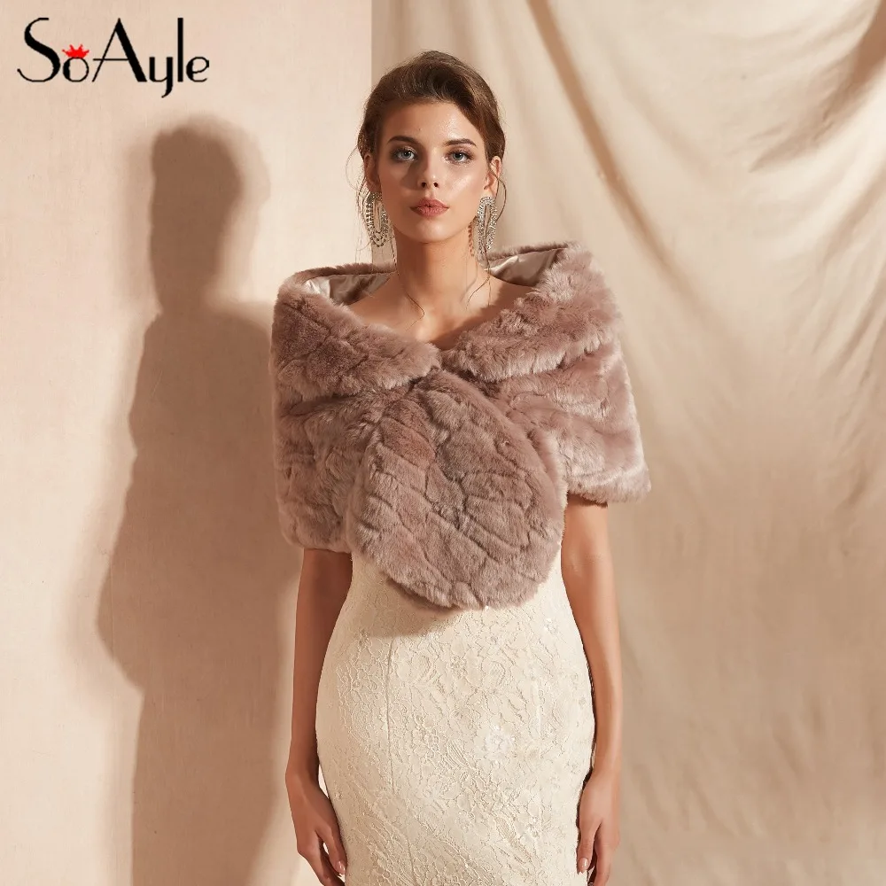 SoAyle 2018 Fur Shawl Wedding Wraps Bridal Accessories Warm Winter Shawl Casual and Variety Dress Wraps
SoAyle 2018 Fur Shawl Wedding Wraps Bridal Accessories Warm Winter Shawl Casual and Variety Dress Wraps