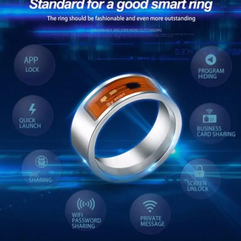 EastVita New Smart Rings NFC Multifunctional Waterproof Intelligent Ring Accessories Wear Finger Digital | Электроника