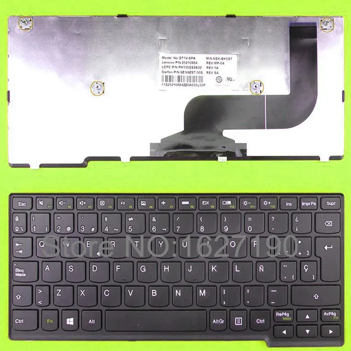 New SP Spanish Keyboard Laptop for LENOVO S210T BLACK FRAME For Win8 Laptop Keyboards PN:9Z.N9ZST.00S BK0ST V142320AK1
New SP Spanish Keyboard Laptop for LENOVO S210T BLACK FRAME For Win8 Laptop Keyboards PN:9Z.N9ZST.00S BK0ST V142320AK1