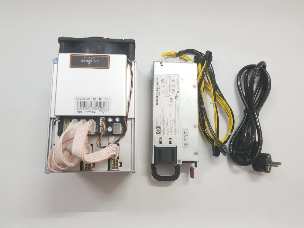 Майнер Equihash ZEN ZEC BTG в наличии Antminer Z9 Mini 10k Sol/s с блоком питания 750 Вт экономичный чем